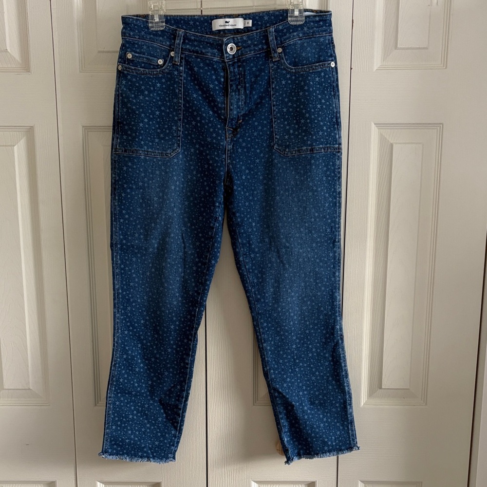 Vineyard Vines star detail denim jeans